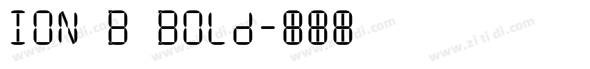 ION B Bold字体转换